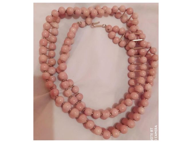 Chanel Keramikperlen Gürtel Koralle Pink - Ansicht 6