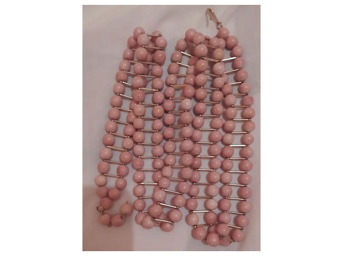 Chanel Keramikperlen Gürtel Koralle Pink - Ansicht 7