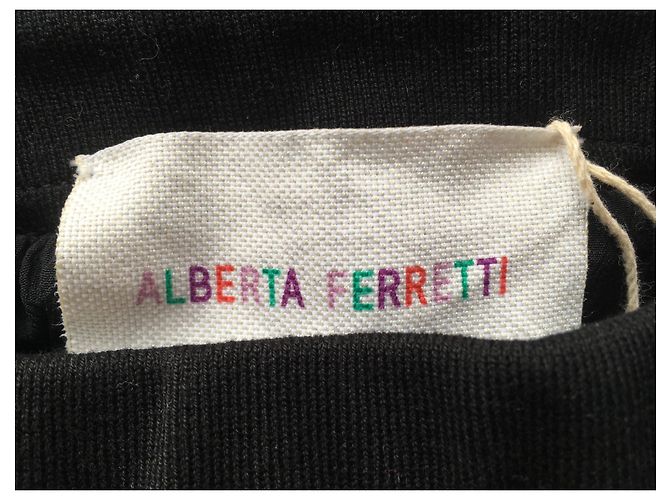 Gonna corta con paillettes Alberta Ferretti nera e bianca Nero Bianco Metallico - vista 5