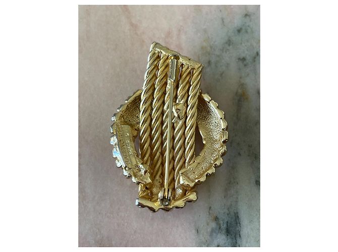 Spilla Balenciaga in metallo dorato D'oro - vista 2