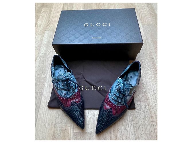 Gucci Gia Schnürschuhe aus Pythonleder 35.5 Mehrfarben - Ansicht 5