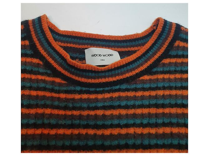 Wood Wood mehrfarbiger Wollpullover Mehrfarben - Ansicht 2