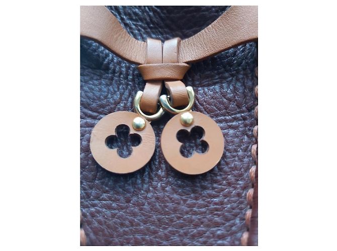Mocassini Louis Vuitton Pelle Marrone Cognac Taglia 38 Caramello Rame - vista 6