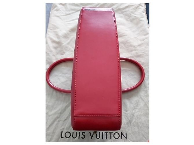 Borsa a mano Louis Vuitton Jasmine in pelle rossa Rosso D'oro - vista 4