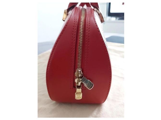 Borsa a mano Louis Vuitton Jasmine in pelle rossa Rosso D'oro - vista 6