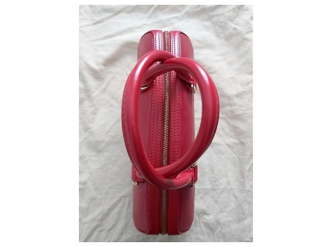 Borsa a mano Louis Vuitton Jasmine in pelle rossa Rosso D'oro - vista 8