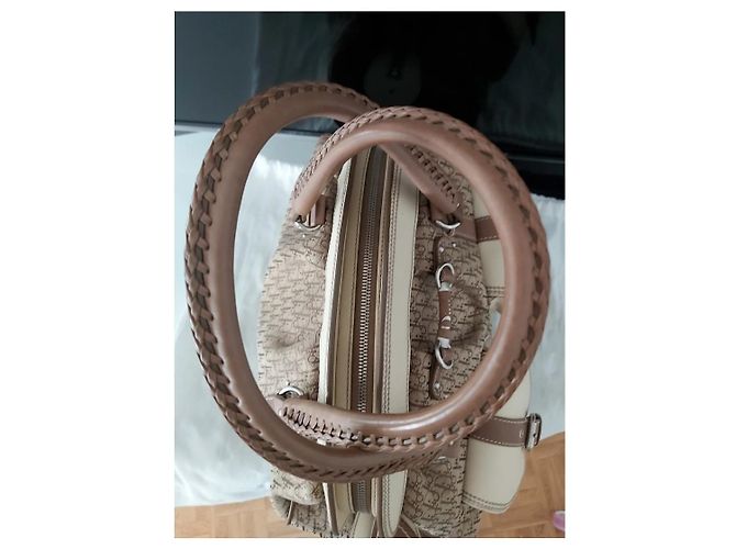 Borsa Dior My Dior beige tela monogramma e pelle Bianco sporco - vista 2
