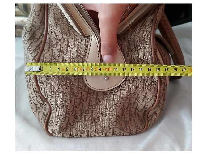 Borsa Dior My Dior beige tela monogramma e pelle Bianco sporco - vista 3