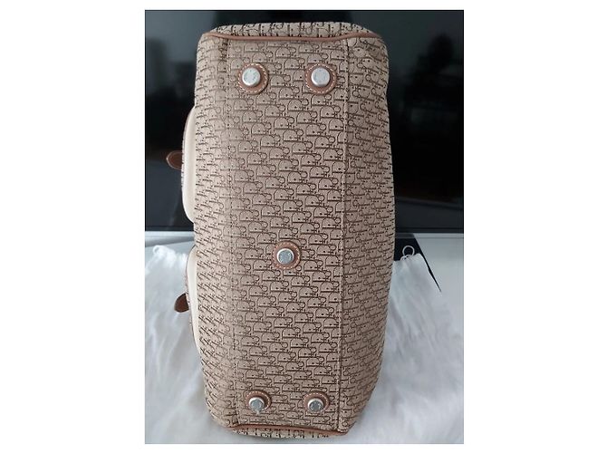 Borsa Dior My Dior beige tela monogramma e pelle Bianco sporco - vista 7