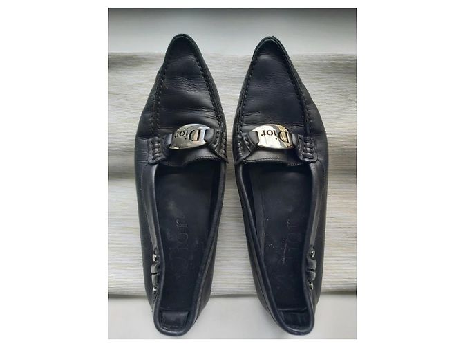 Dior Loafer schwarzes Leder Größe 40 - Ansicht 2
