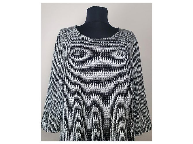 Vestido Marimekko Meitin Negro Blanco Algodón - vista 2