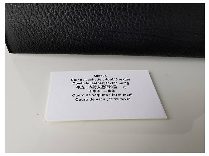 Cartera Lancel de piel negra granulada con tarjetero extraíble Negro - vista 16