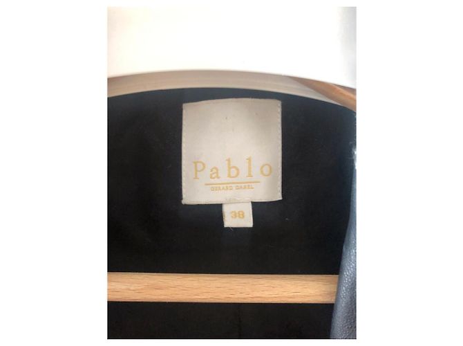 Abrigo de algodón estampado pata de gallo negro Pablo De Gerard Darel - vista 3