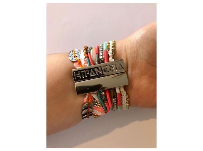 Bracciale Rigido Hipanema Rosa in Cotone - vista 3