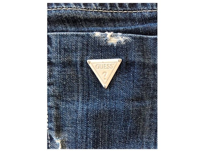 Jeans Bootcut Guess Blu Navy Cotone - vista 4
