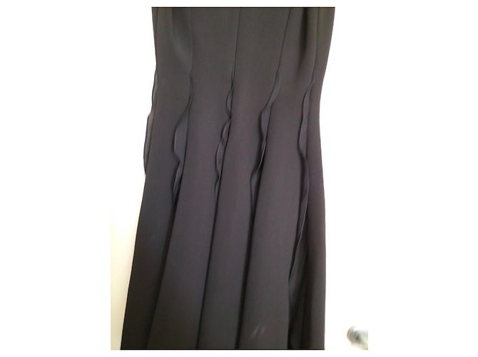 Autre Marque Schwarzes Viscose Kleid Größe 34 - Ansicht 3