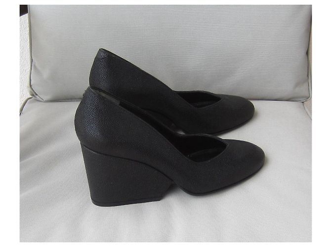 Robert Clergerie Pumps Schwarz Ponyhaar 37 - Ansicht 4