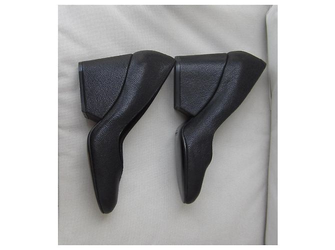Robert Clergerie Pumps Schwarz Ponyhaar 37 - Ansicht 5