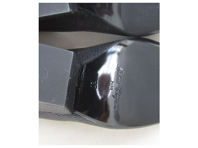 Robert Clergerie Pumps Schwarz Ponyhaar 37 - Ansicht 8