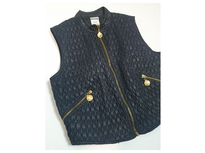 Colete Moschino preto - vista 3