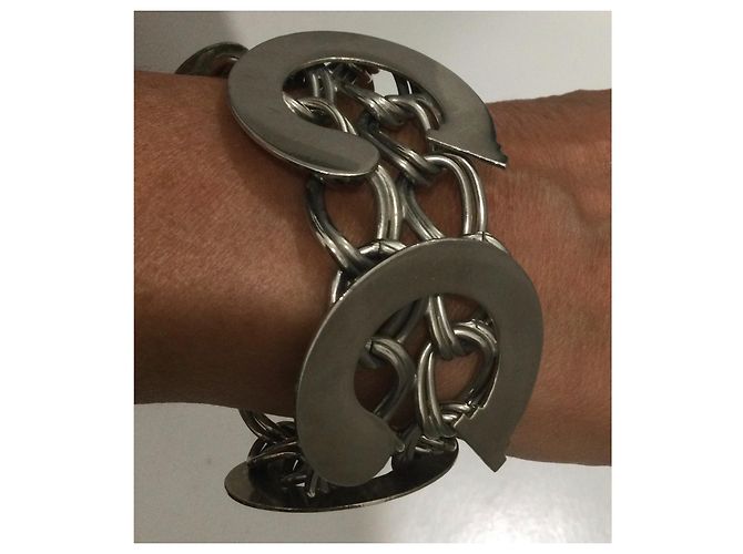 Autre Marque Bracciale in metallo argentato 19 cm Argento - vista 2