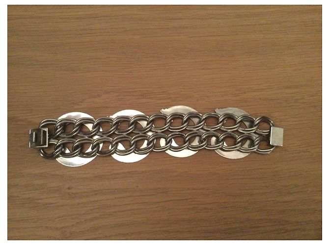 Autre Marque Bracciale in metallo argentato 19 cm Argento - vista 3