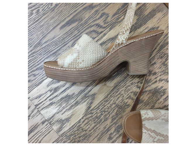 Vintage Prada sandali animalier Multicolore - vista 10