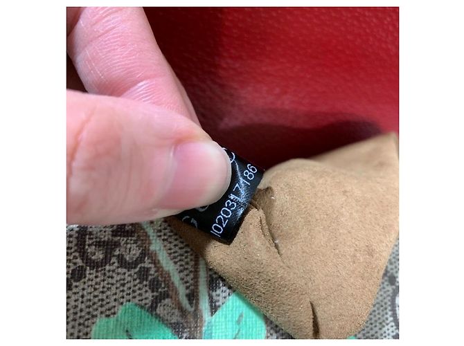 Padlock Clutch Gucci Tian Lucchetto in tela GG Supreme - vista 8