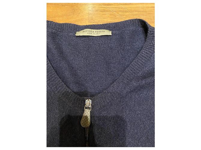 Bottega Veneta Strickjacke aus Kaschmir Navy Blau Marineblau - Ansicht 3