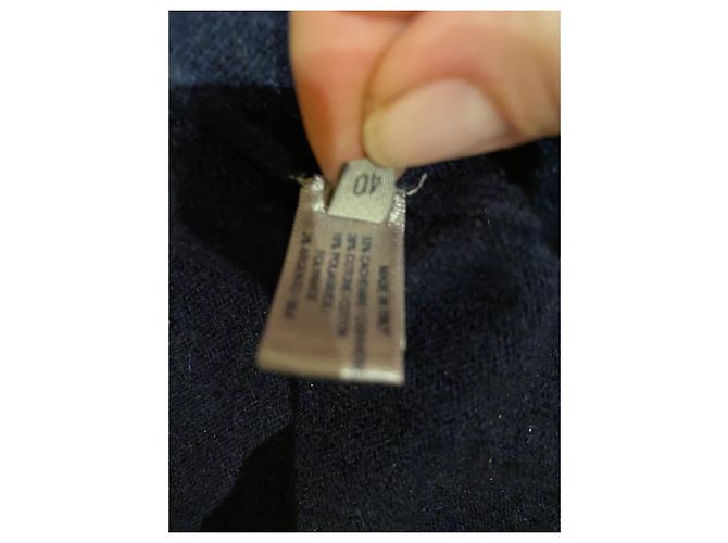 Bottega Veneta Strickjacke aus Kaschmir Navy Blau Marineblau - Ansicht 7