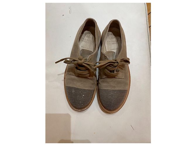Botines Brunello Cucinelli de piel de ciervo beige - vista 2