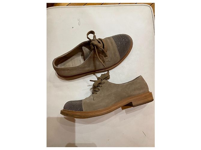 Botines Brunello Cucinelli de piel de ciervo beige - vista 4