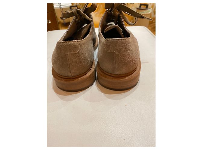 Botines Brunello Cucinelli de piel de ciervo beige - vista 5