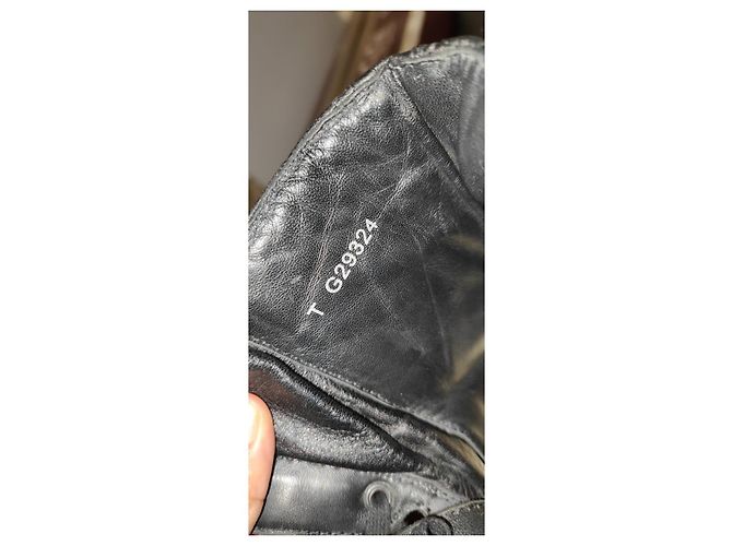Cambon Botas Biker Chanel de Cuero Negro - vista 3