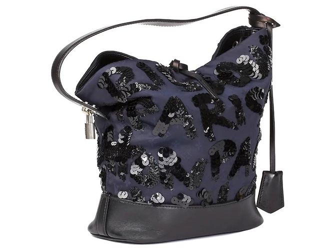 Néonoé NN borsa in seta14 Riflettori su Louis Vuitton Blu navy - vista 2