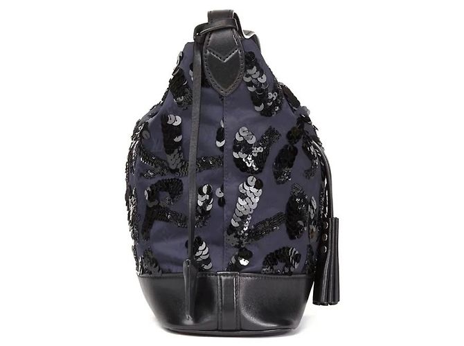 Néonoé NN borsa in seta14 Riflettori su Louis Vuitton Blu navy - vista 3