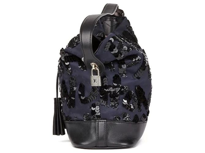 Néonoé NN borsa in seta14 Riflettori su Louis Vuitton Blu navy - vista 4