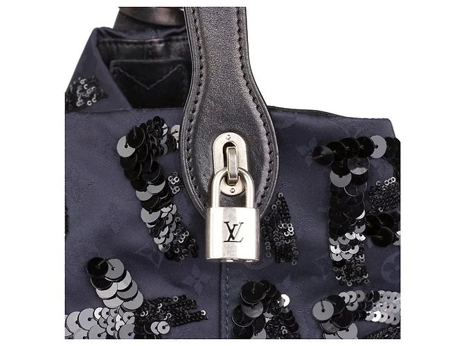Néonoé NN borsa in seta14 Riflettori su Louis Vuitton Blu navy - vista 7