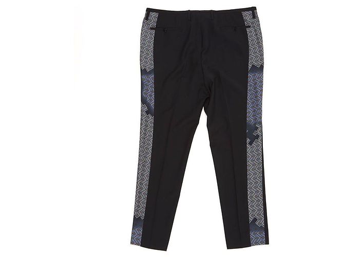 Lanvin navy blue pleated wool pants - view 2