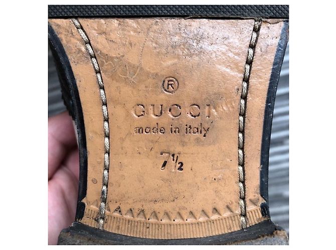 Derbies Queercore de Gucci Noir Multicolore Beige Crème Blanc cassé Bijouterie argentée - vue 5
