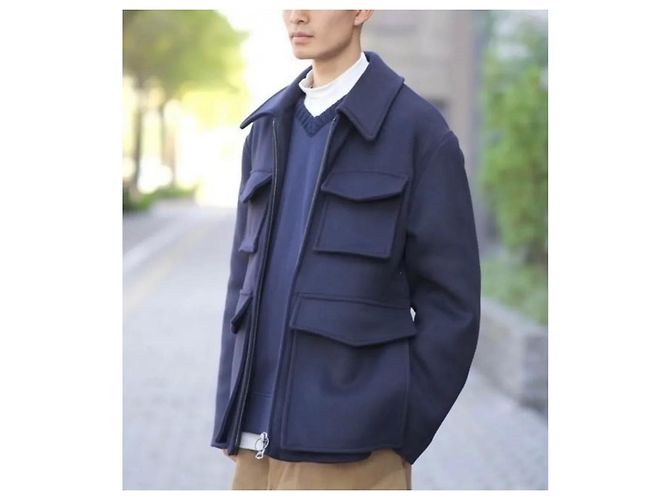 Acne Studios wool coat Blue Navy blue Dark blue - view 10