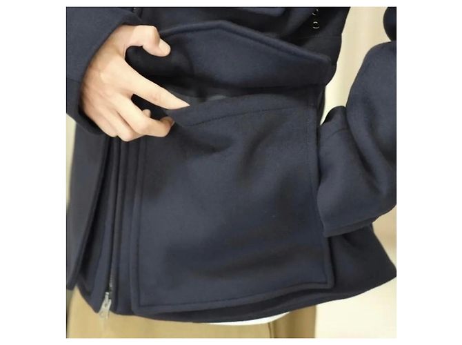 Acne Studios wool coat Blue Navy blue Dark blue - view 8
