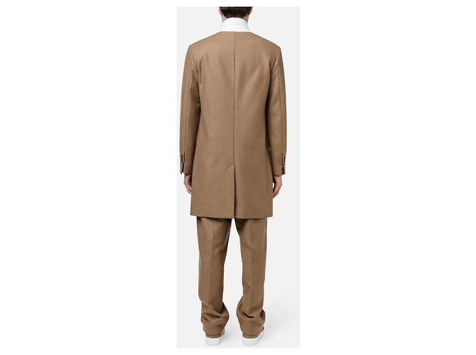 Autre Marque Classic two-button coat AMI Paris Brown Taupe Cognac Hazelnut Light brown Caramel - view 8