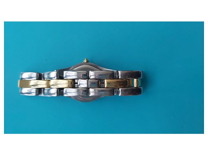 Autre Marque Relógio Baume & Mercier Linea Quartz aço e ouro com diamante - vista 11