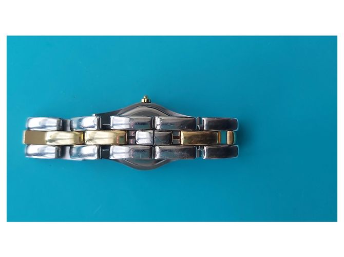 Autre Marque Relógio Baume & Mercier Linea Quartz aço e ouro com diamante - vista 6