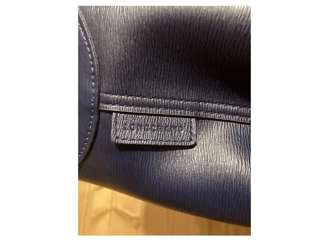 Marineblaue Longchamp Roseau Tasche - Ansicht 5