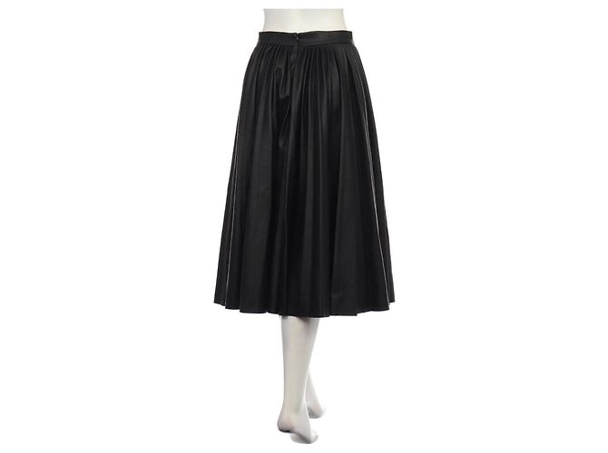 Falda plisada M Missoni de piel sintética negra Negro - vista 2