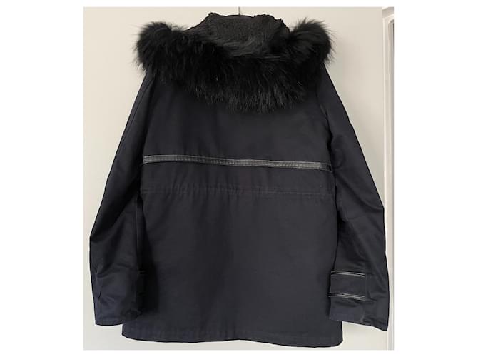 Parka Maje Azul Marino Algodón - vista 2