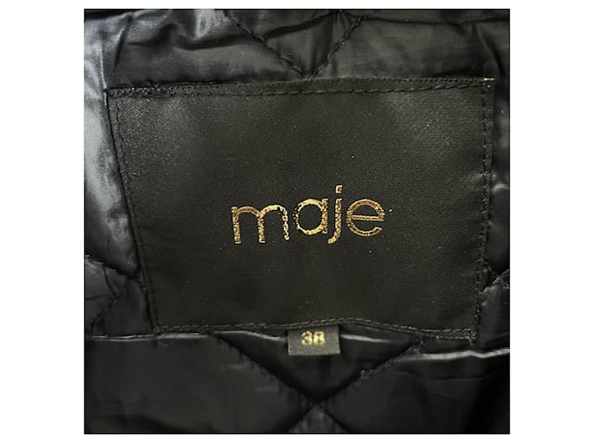 Parka Maje Azul Marino Algodón - vista 3