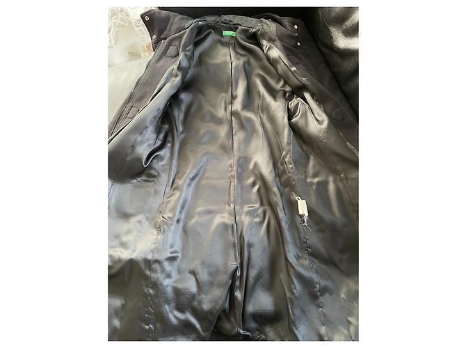 Autre Marque Abrigo Duffle Coat BENETTON Negro - vista 3